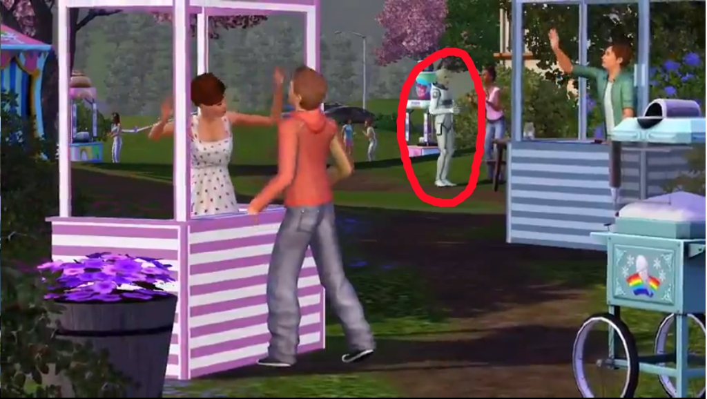 Pretending to Be Famous in The Sims