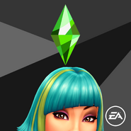 Primera versión del icono de la app con la imagen de Venessa