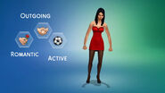 TS4 CAS trailer trait showcase Bella
