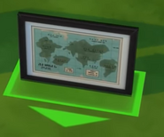 "Letrero Cómete el Mundo" en Los Sims 4: Días de Universidad