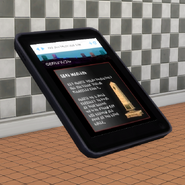 Another close-up of the Grim Reaper's tablet, showing the large Gravestone from The Sims 3