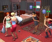 Молодые персонажи в The Sims 2.