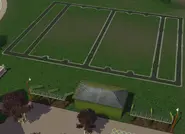 Bridgeport football field. Contains a dugout, something not often found at football-only fields. (~46x34)