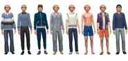 Teen Geoffrey's default outfits in CAS