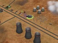 Strangetown with added power plant chimneys from 