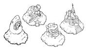 Island Living Sand castles concept art