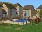 250 Main poolview.jpg (76 KB) View of the pool and building from behind the swings.