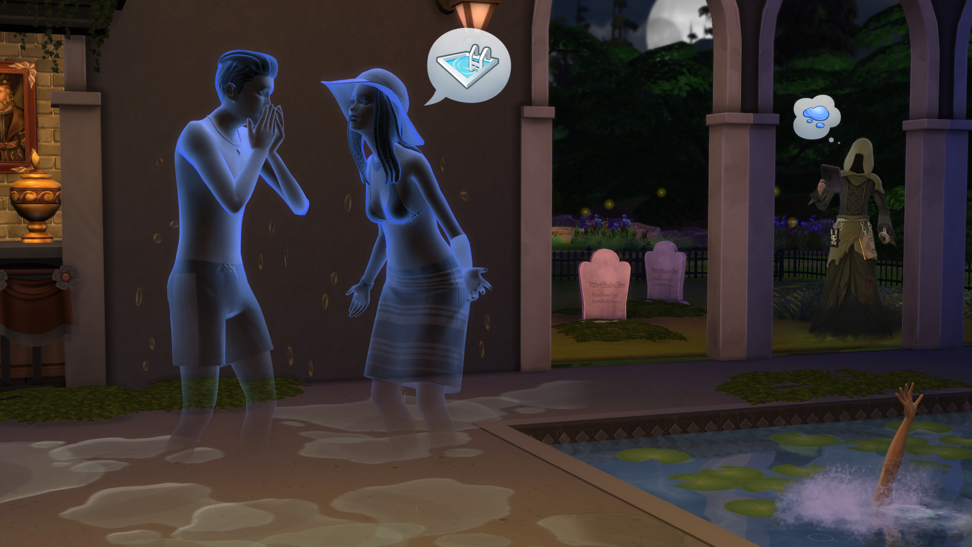 how do you play as a ghost on the sims 4 offline