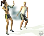 Max waving a fart at Goldie