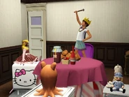 Una niña que gobierna su reino.