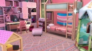 TS4DHD transgender bedroom.jpg (297 KB) Bedroom featuring the transgender pride flag.
