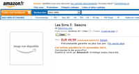 Normal edition listing from Amazon France