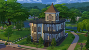 The Goth home in The Sims 4