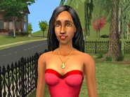 Bella in the front yard of 165 Sim Lane.