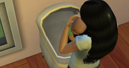 TS4 baby being carried by mother