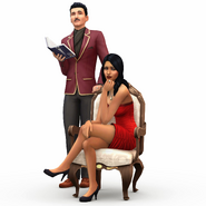 La familia Lápida en Los Sims 4.