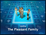 Loading screen of Pleasant family