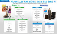 Infographie Carrières Les Sims 4
