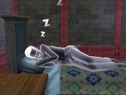 Un fantasma durmiendo.