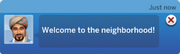 Welcome wagon notification TS4