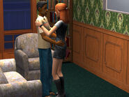 Two teen Sims, Lilith Pleasant and Dirk Dreamer.