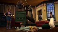 A Sim reaping another Sim's soul
