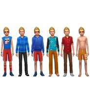 Parker's default outfits in CAS