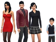 Mortimer and his family as they appear in Manage Worlds