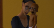 Cassandra Goth and her baby.