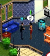 Mortimer and Bella chatting from The Sims 4: Create A Sim Official Gameplay trailer