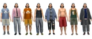 Noah's default outfits in CAS