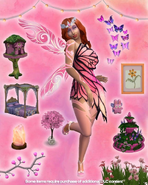 A promotional image from social networks, showing Nina as a fairy.