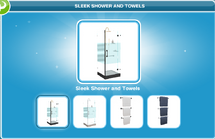 Sleek Shower and Towels