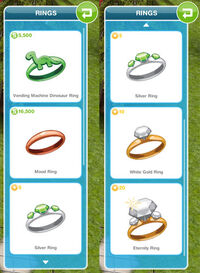 Sims freeplay engagement rings