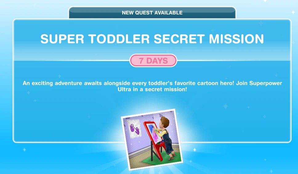 Super Toddler Secret Mission The Sims Freeplay Wiki Fandom