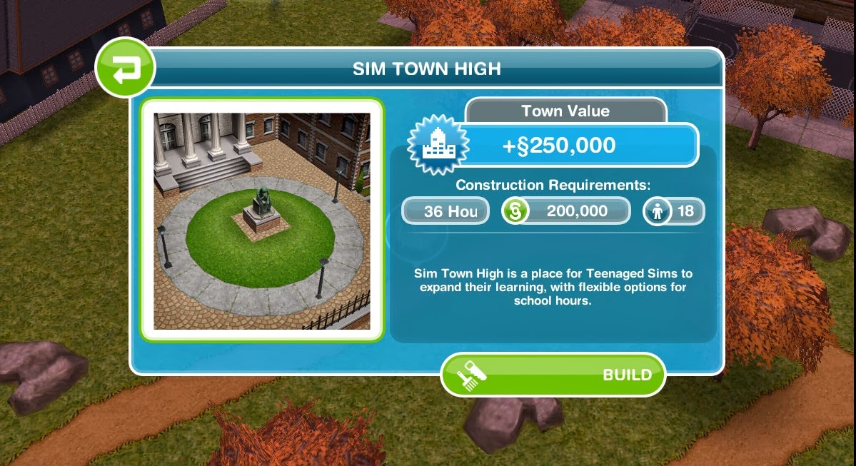 The Sims Freeplay- Downtown High 