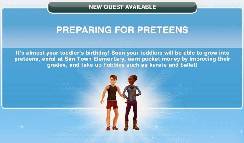 Sims Freeplay Quests and Tips: Quest: A Quest for Toddlers