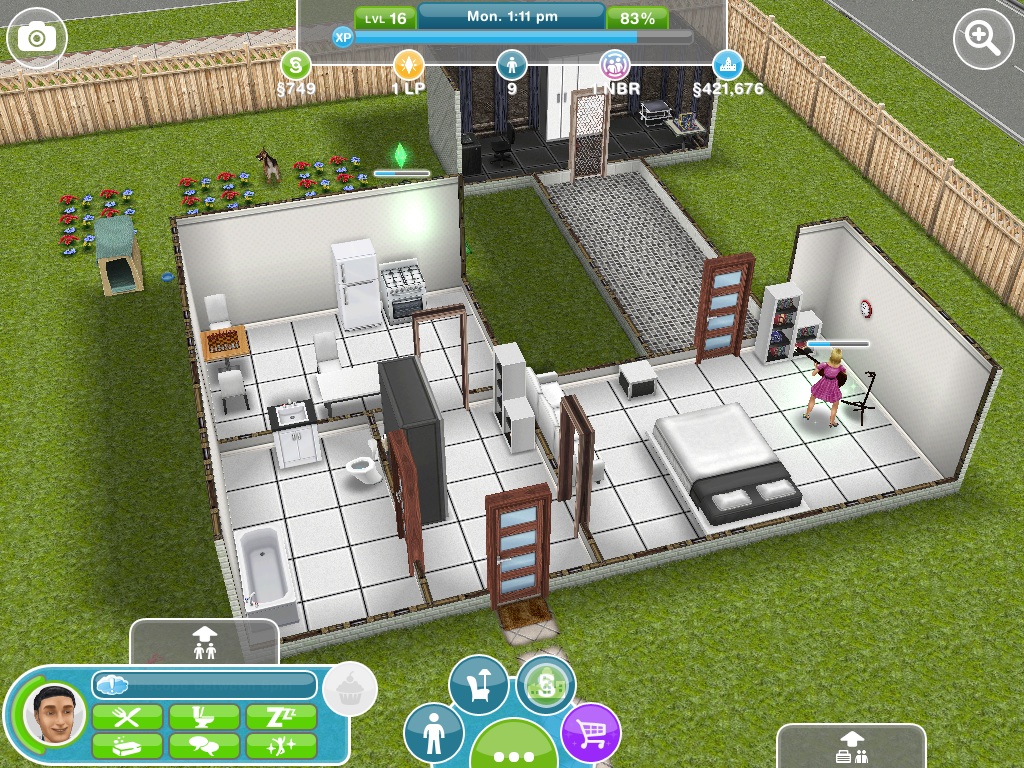 sims freeplay 2 story house ideas