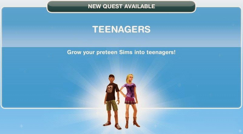 The Sims Freeplay- Teenagers Quest 