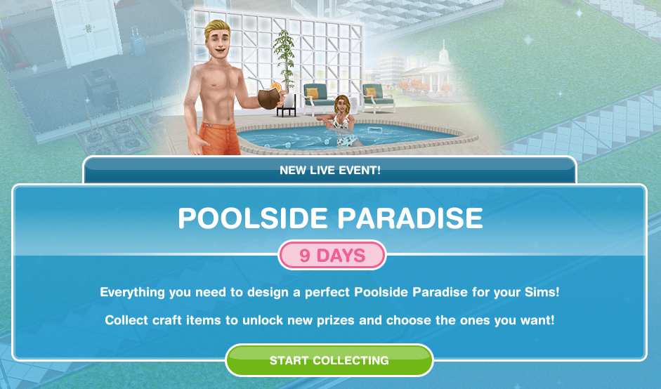 Poolside Paradise The Sims Freeplay Wiki Fandom