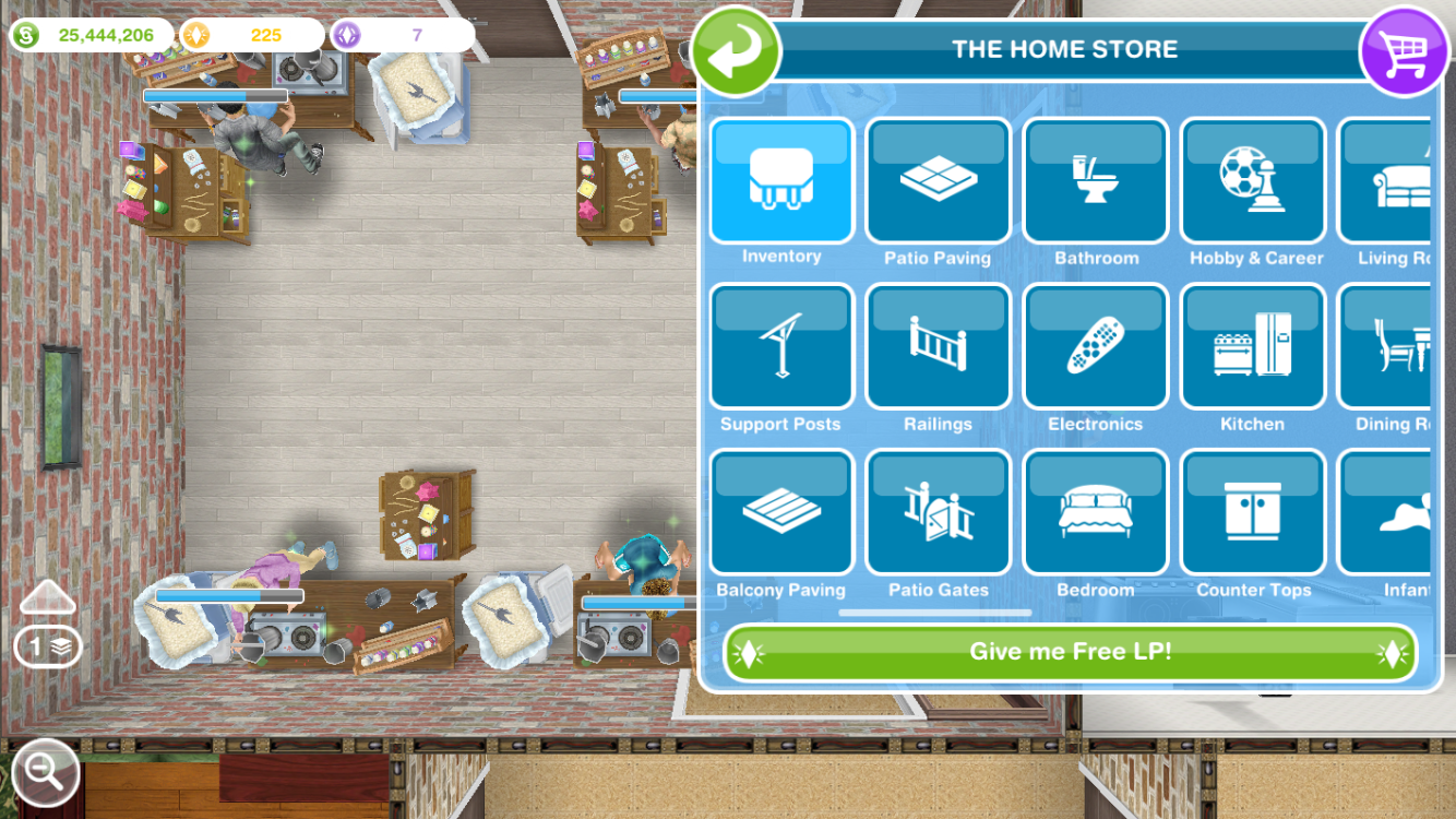 The Sims Mobile - Comprar itens no The Sims Mobile