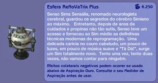 Descrição do objeto na versão PT-BR do jogo.