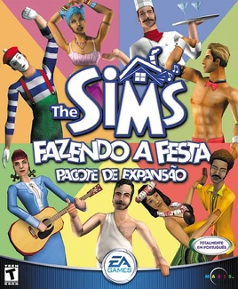 Capa The Sims Fazendo a Festa