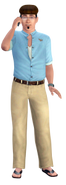 Simon em uma foto promocional de Hidden Springs.