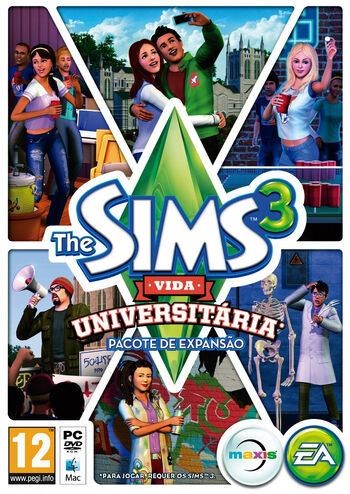 Packshot The Sims 3 Vida Universitária
