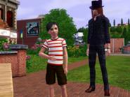 Gusmão e Vladmir Caixão em The Sims 3.