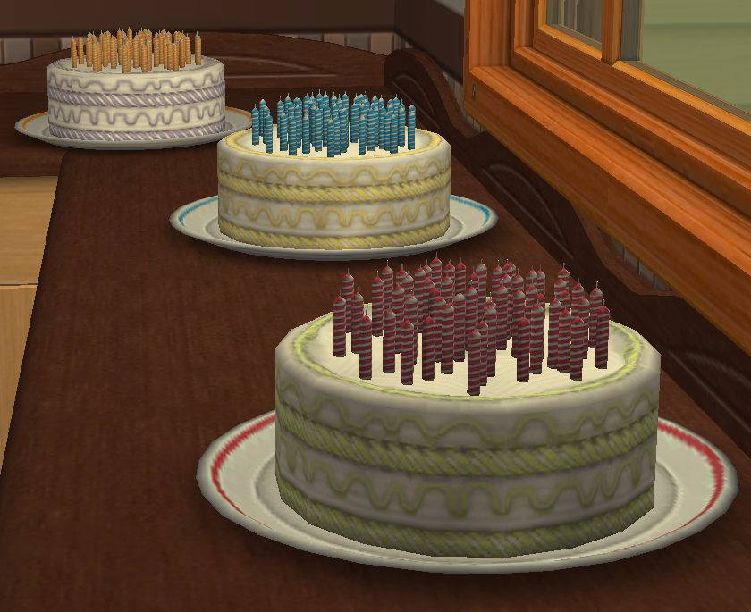 Bolo de aniversário, The Sims Wiki