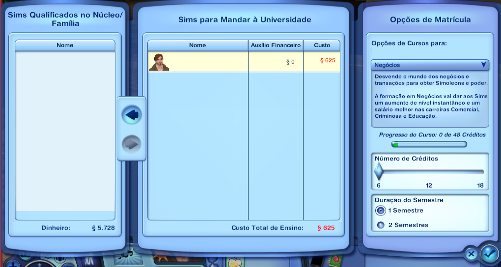 Como entrar na universidade em The Sims 4