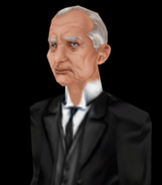 Alfred, o mordomo, em The Sims: Superstar.