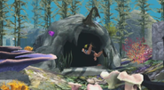 Um Sim entrando numa caverna